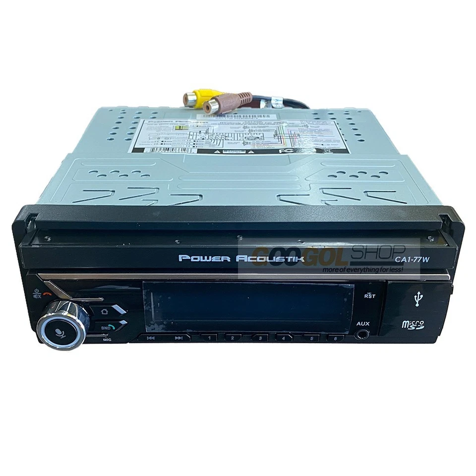 Single DIN 7in. Flip-UP Screen Car Stereo Wireless Carplay Media AM/FM Receiver - Image 3 of 4