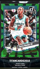 Terry Rozier III 2023-24 Panini Donruss Green Laser Holo Charlotte Hornets #120