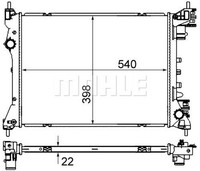 Mahle CR 2056 000S KüHler, Motor KüHlung FüR Alfa Romeo, Fiat, Opel, Vauxhall