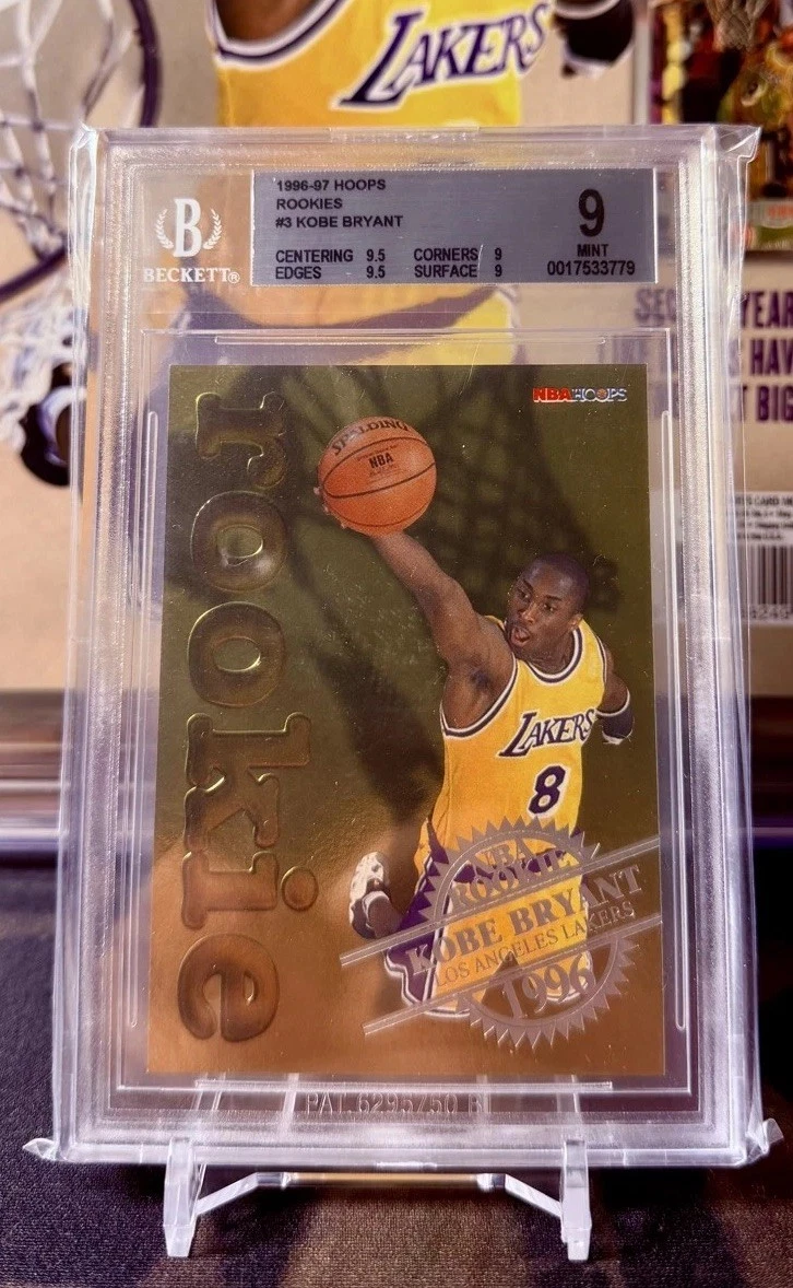 Kobe Bryant Grade 9.5 Basketball Rookie Sports Trading Cards