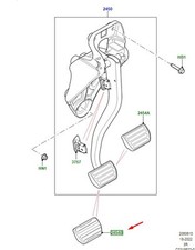 Land Rover Range Rover Sport L461 Brake Pedal Pad LR153563 Nouveau authentique
