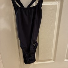 Speedo Pro LT Swimsuit Drop Back Youth Girls Size 6/22 Black