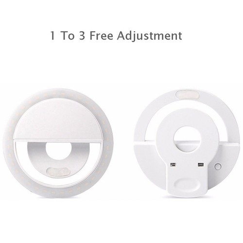 `USB Charge Led Selfie Ring Światło Uzupełniające oświetlenie Selfie Poprawa - Zdjęcie 6 z 8