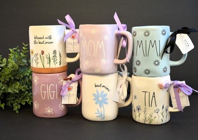 NEW RAE DUNN GiGI, MOM, BEST MIMI, TIA, MIMI, MULTIPLE COFFEE MUGS - CHOOSE ONE