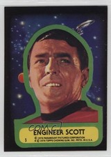 1976 Topps Star Trek Stickers Scotty Engineer Scott #5 1n94