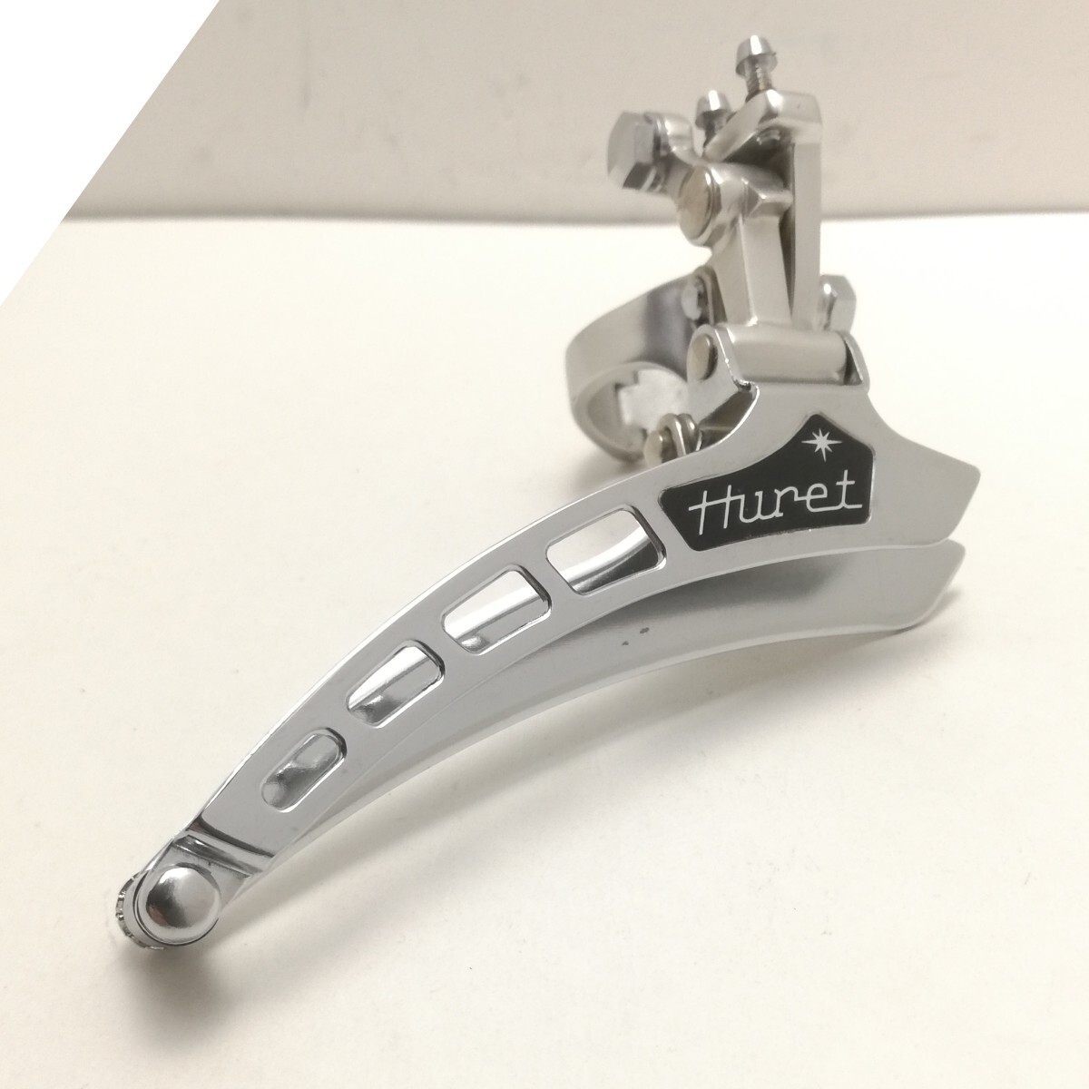 HURET JUBILEE FRONT DERAILLEUR 2ND GEN 4-HOLE REINFORCED SATIN