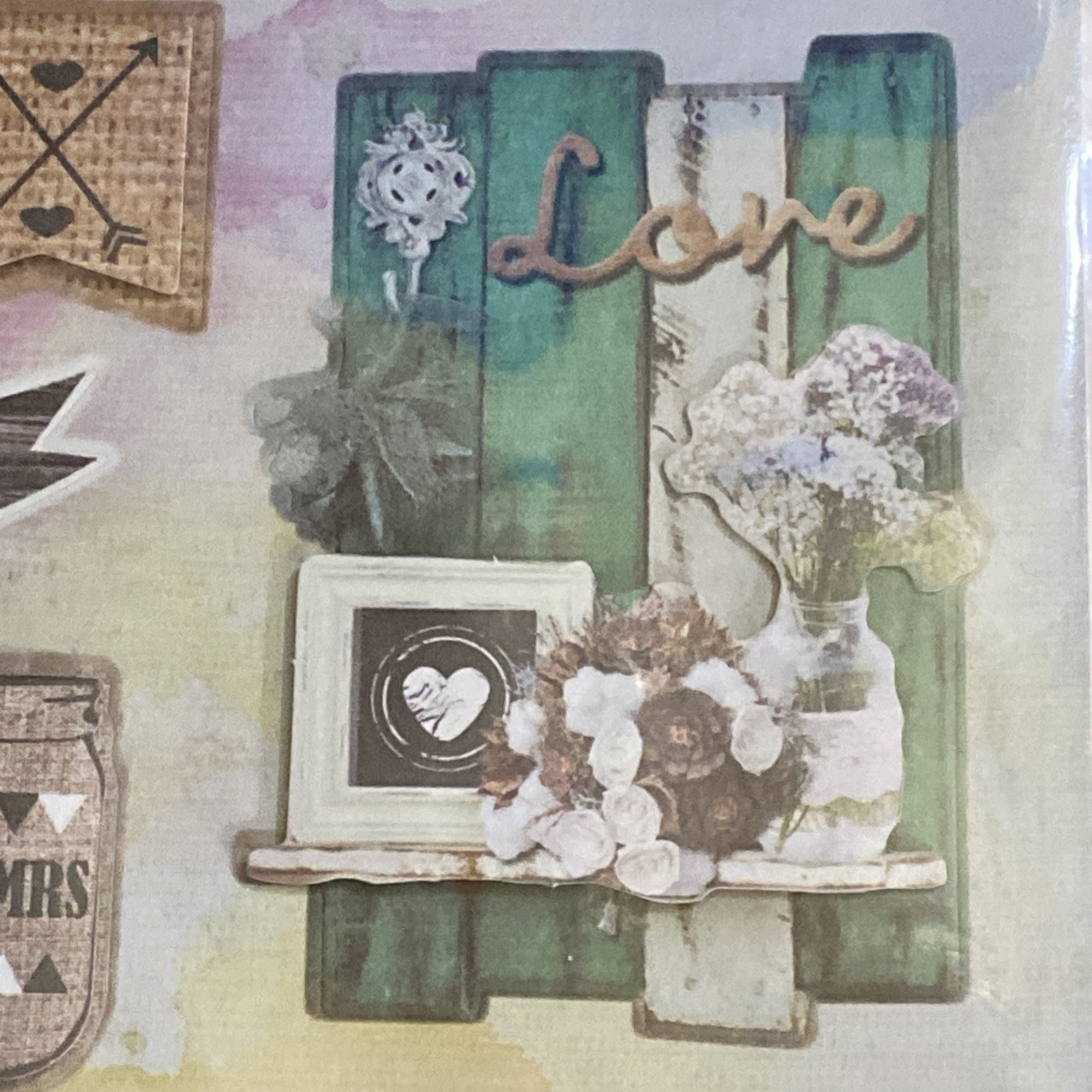 Crafter’s Square Wedding Mr & Mrs Pop-Up Stickers Scrapbooking Keepsakes Love