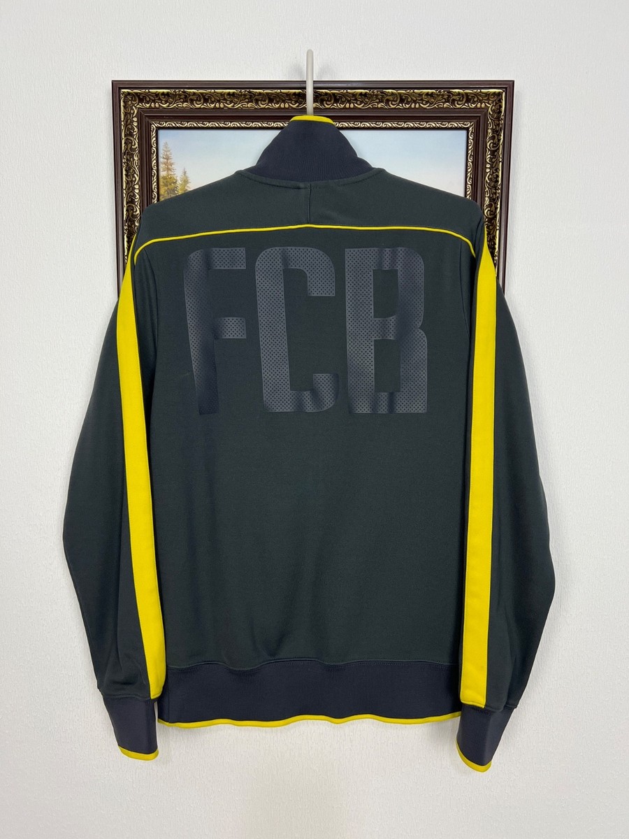 Vintage Nike FC Barcelona Football Jacket Soccer Track Top Mens