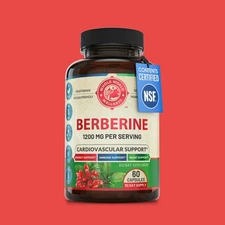 1200mg Berberine Herbal Health Capsules 30 Day Supply