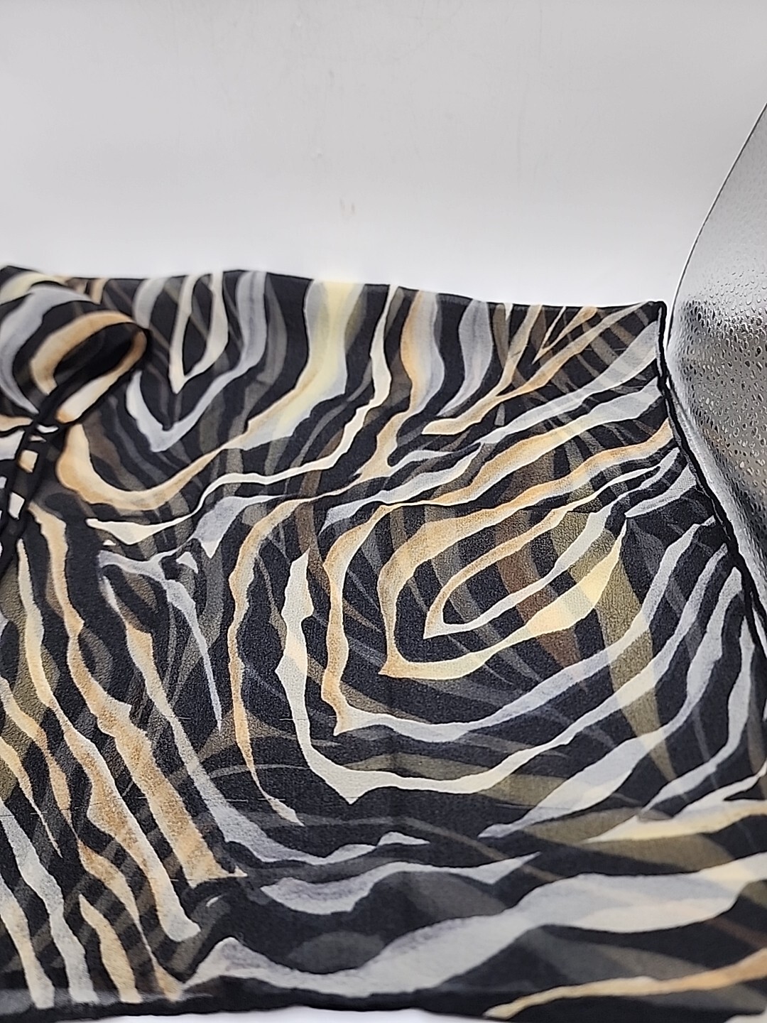 Vintage Scarf Signed Echo Rectangular Animal Prin… - image 3