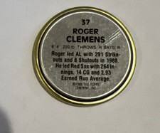 1989 Topps Baseball Coins 37 Roger Clemens - Red Sox