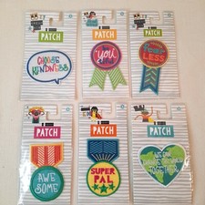 Lot of 48: I Count Iron-on Positivity Patches for T-shirts, Jackets or Backpacks