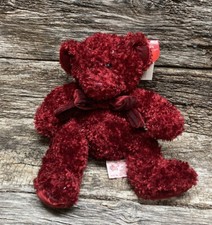 RUSS Bear 4916 Rosetta Plush Sparkly Red Bear Tag Z-11
