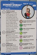 TEAM UP WONDER WOMAN 009.07 BLACK CANARY Justice League Unlimited HeroClix JLU