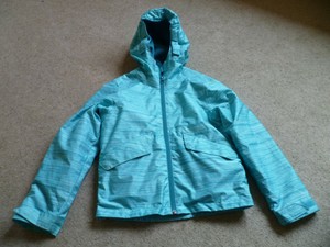 checked hooded jacket