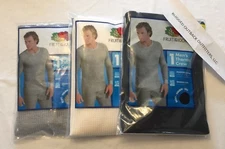 NWT Men's Fruit of the Loom Henley or Crew Neck Thermal Waffle Base Top Shirt