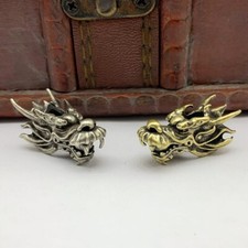 Brass / Copper Dragon Head Knife Bead Paracord Lanyard Beads Bracelet Beads