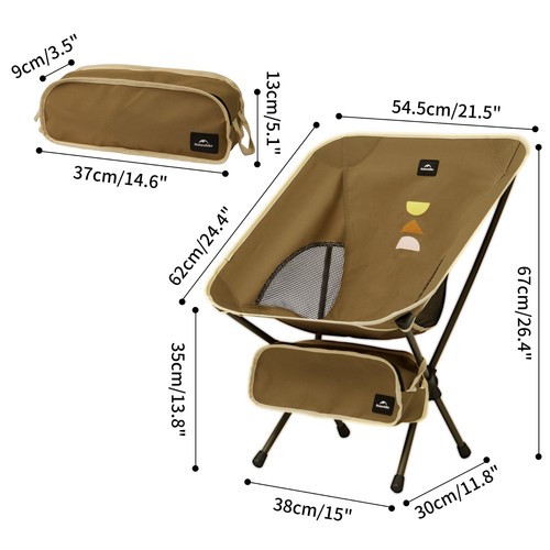 Naturehike Folding Chair Portable Outdoor Camping Durable Lightweight Chairs - Picture 7 of 21
