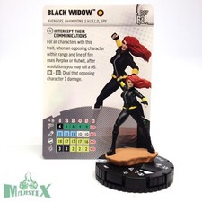 Heroclix Avengers 60th Anniversary set Black Widow 007 Common figure w/card