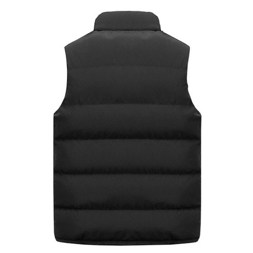 Winter Herren Freizeit Stehkragen Weste Wattiert Puffer Jacke Ärmellos Mantel Weste - Bild 9 von 16