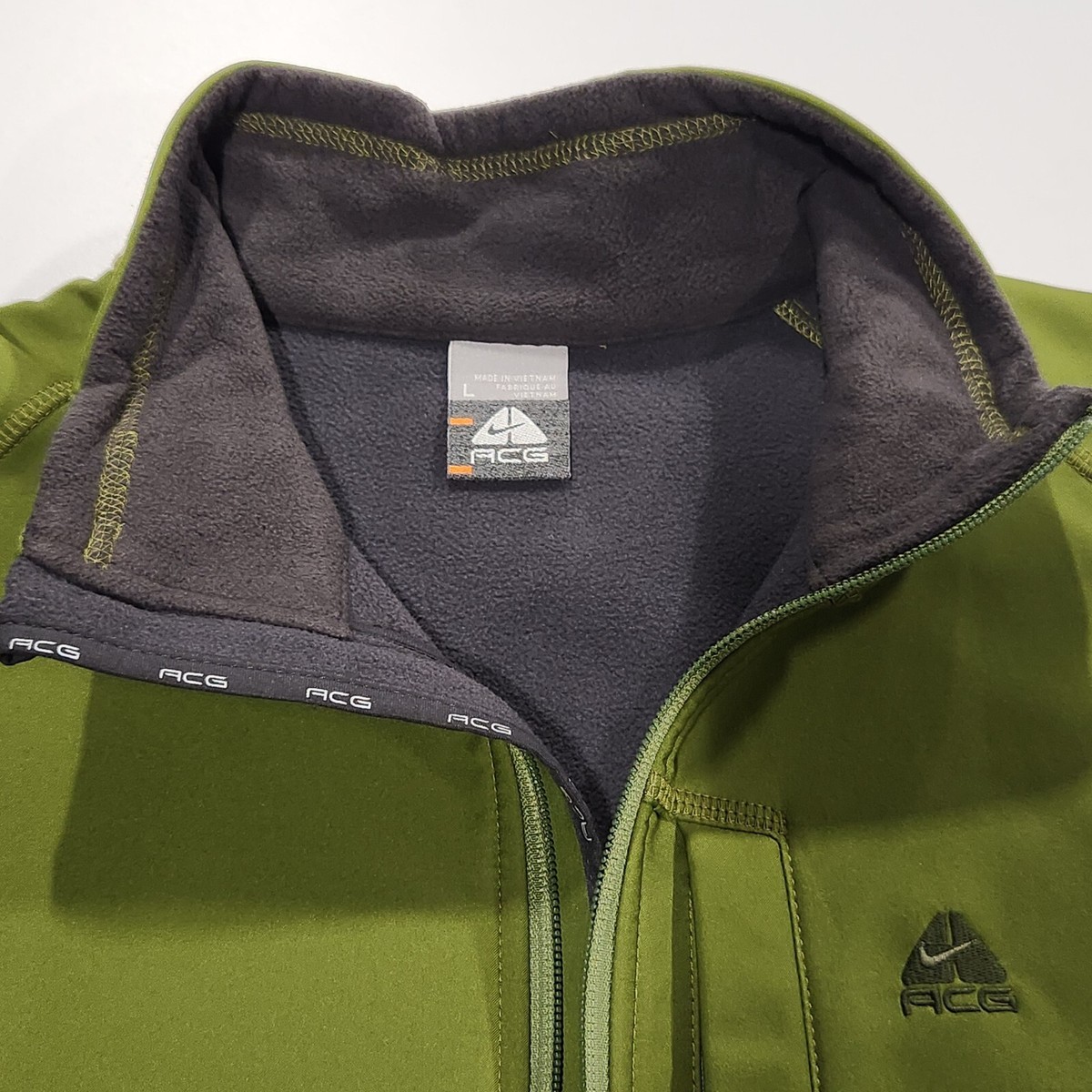 ジャケット・アウター Acg Nike fleece jacket Vintage 1990s Nike ACG Pullover Fleece Jacket Red Therma Fit