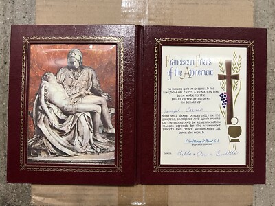 Vintage Purgatorial Society Memorial Mass certificate Catholic Catholicism Apost
