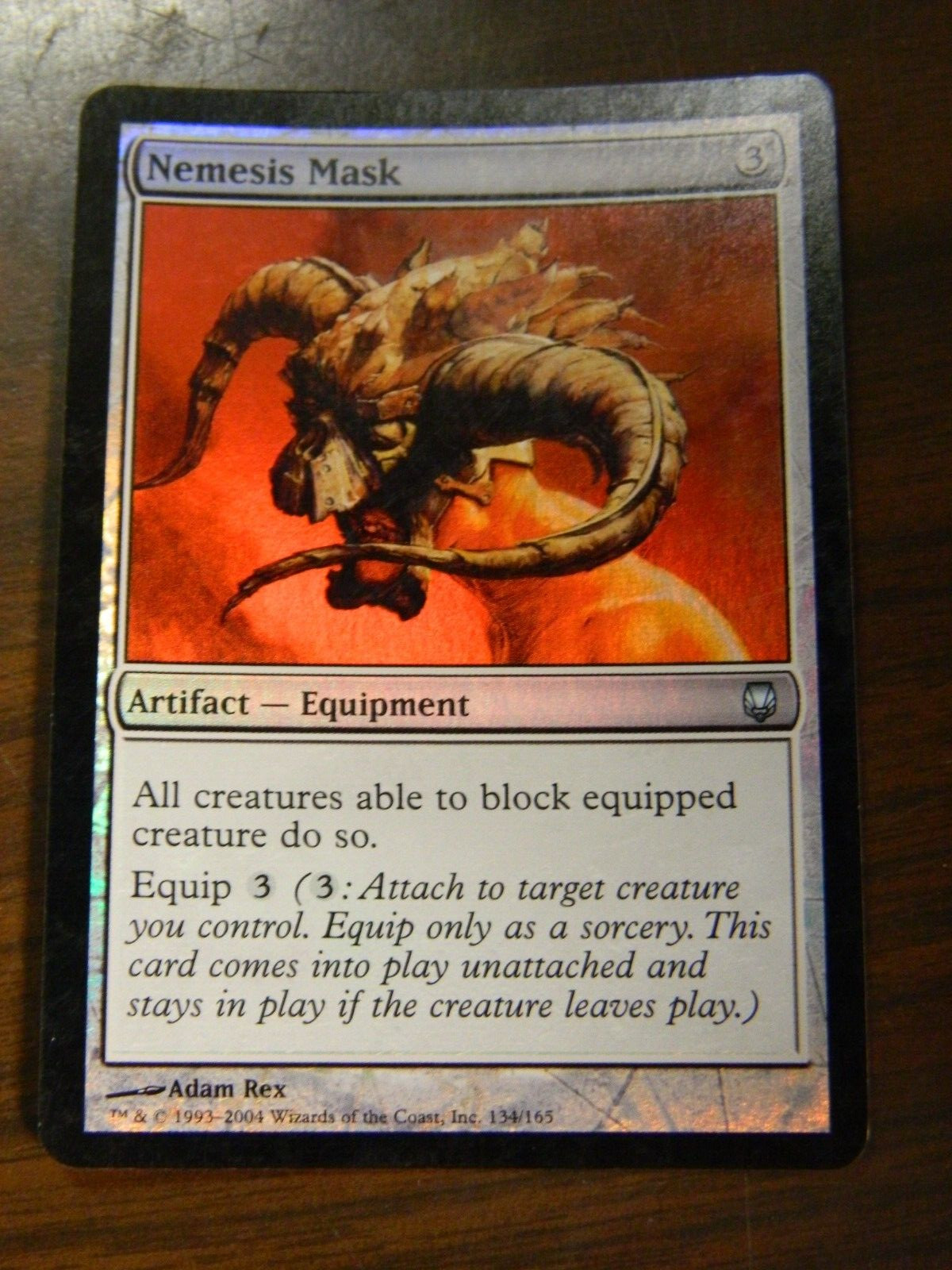 MTG Darksteel Foil Uncommon Nemesis Mask LP - Excellent Cond
