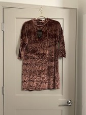 NWT Zara Velvet Dress Size S
