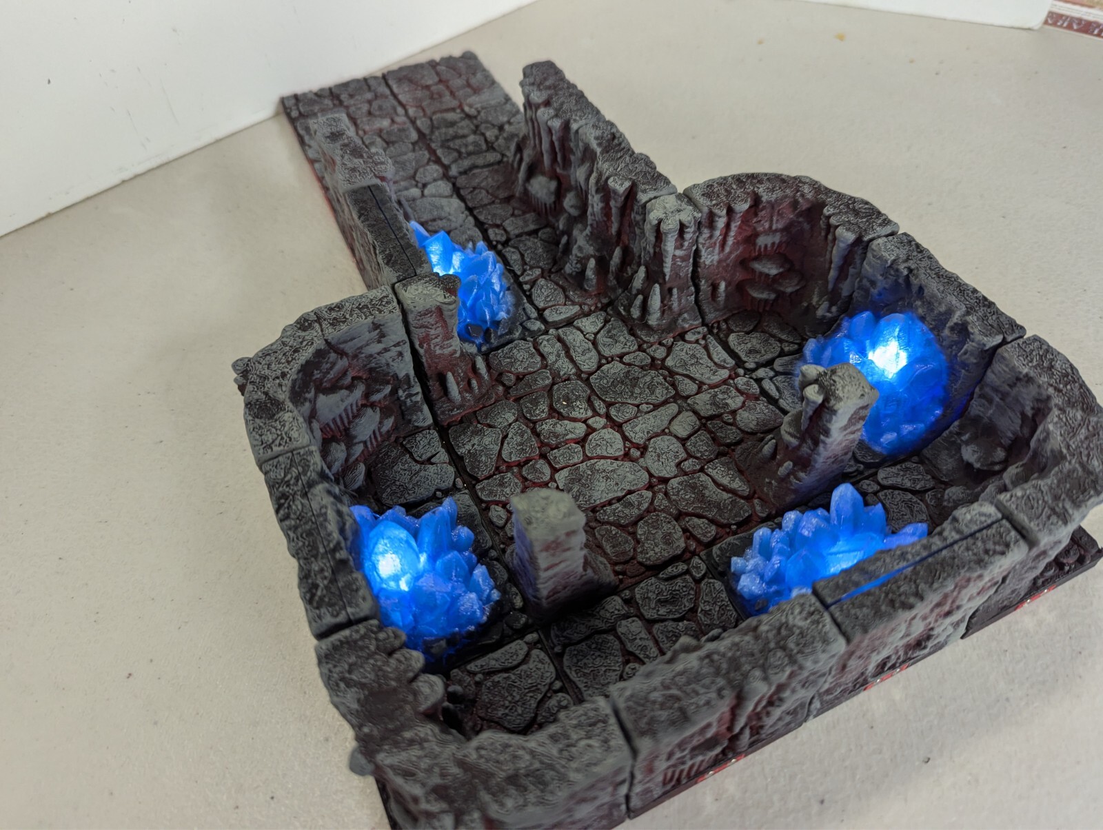 Hellscape / Lava / Magma / Volcano [119] painted magnetic terrain tiles ...