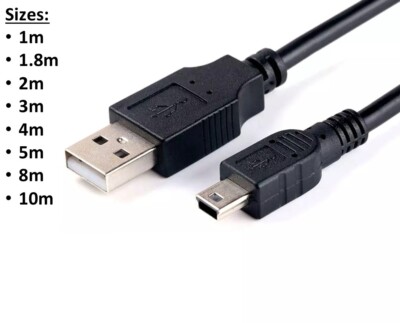 Mini USB Kabel Typ B 5 Pin Schnell Daten Sync Kabel Ladegerät Kamera PC 1-10 Meter