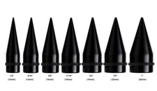 1PC. Black Acrylic Straight Taper Expander Ea...
