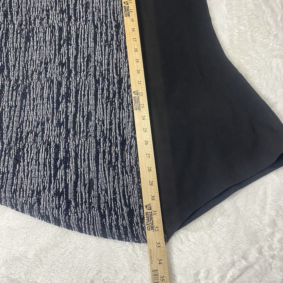 Parsley and Sage Top Womens 1X Black Asymmetrical Hem 3/4 Sleeve