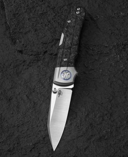 Bestech Knives Tonic Folding Knife 2.88" M390 Steel Blade Titanium/Carbon Fiber