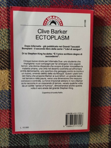 Ectoplasm Clive Barker 1991 prima edizione Bompiani - Foto 2 di 12
