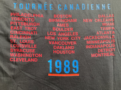Vintage 1989 Rolling Stones Tongue Lips USA Canada Tour T-shirt Screen Stars L - Picture 13 of 15