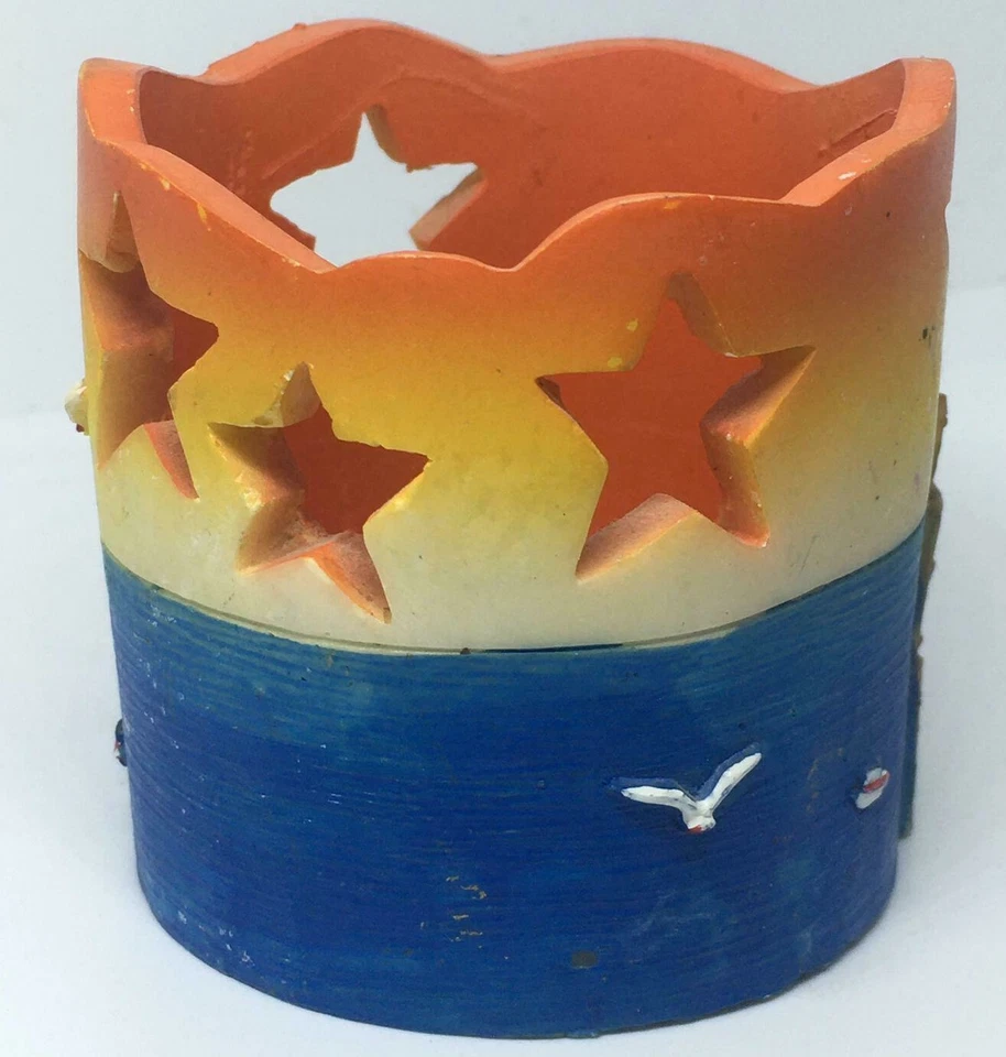 Castiçal resina pintura tradicional lembrança 3D cidade praia XANIA Creta - Imagem 4 de 4