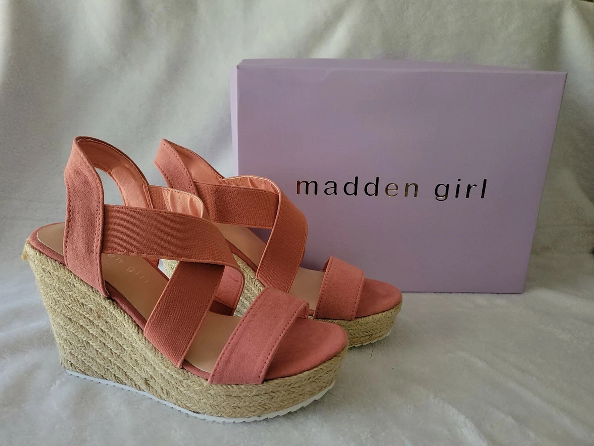 Madden girl rosewood wedges clearance