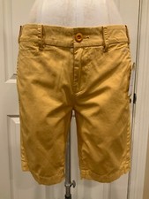 Bungalow Yellow G-ONE 12-4 1991 Chino Bermuda Shorts, Size 2, NWT!