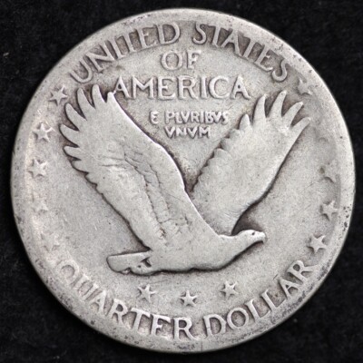 美品　アメリカ　銀貨　古銭 1926年 スタンディングリバティ クォーター 1926 Standing Liberty Quarter Silver GOOD / VG FULL DATE = | eBay