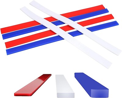6 Pcs Silicone Rolling Pin Guides, Silicone Measuring Dough Thickness Strips 15''