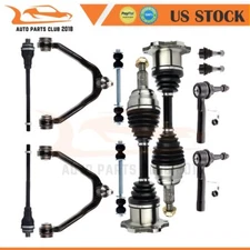 Fit For 2000-06 GMC Yukon 12x Front Upper Control Arm Tie Rod End CV Axle Shaft