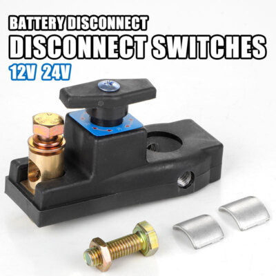 Car Battery Disconnect Isolator Cut Off Switch 12-24V Universal Battery Terminal