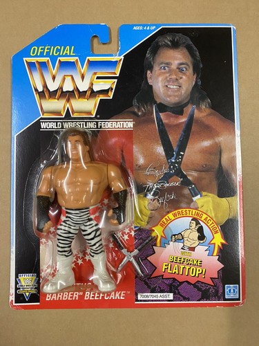 WWF HASBRO Series 3 Brutus The barber Beefcake MOC...