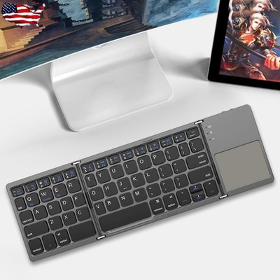 Foldable Keyboard With Touchpad Portable Keyboard for Universal Tablet Phone