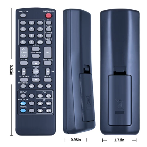 Nuevo control remoto RRMCGA328AWSA funciona para sistema de audio Sharp DK-KP85 DK-KP85P - Imagen 6 de 7