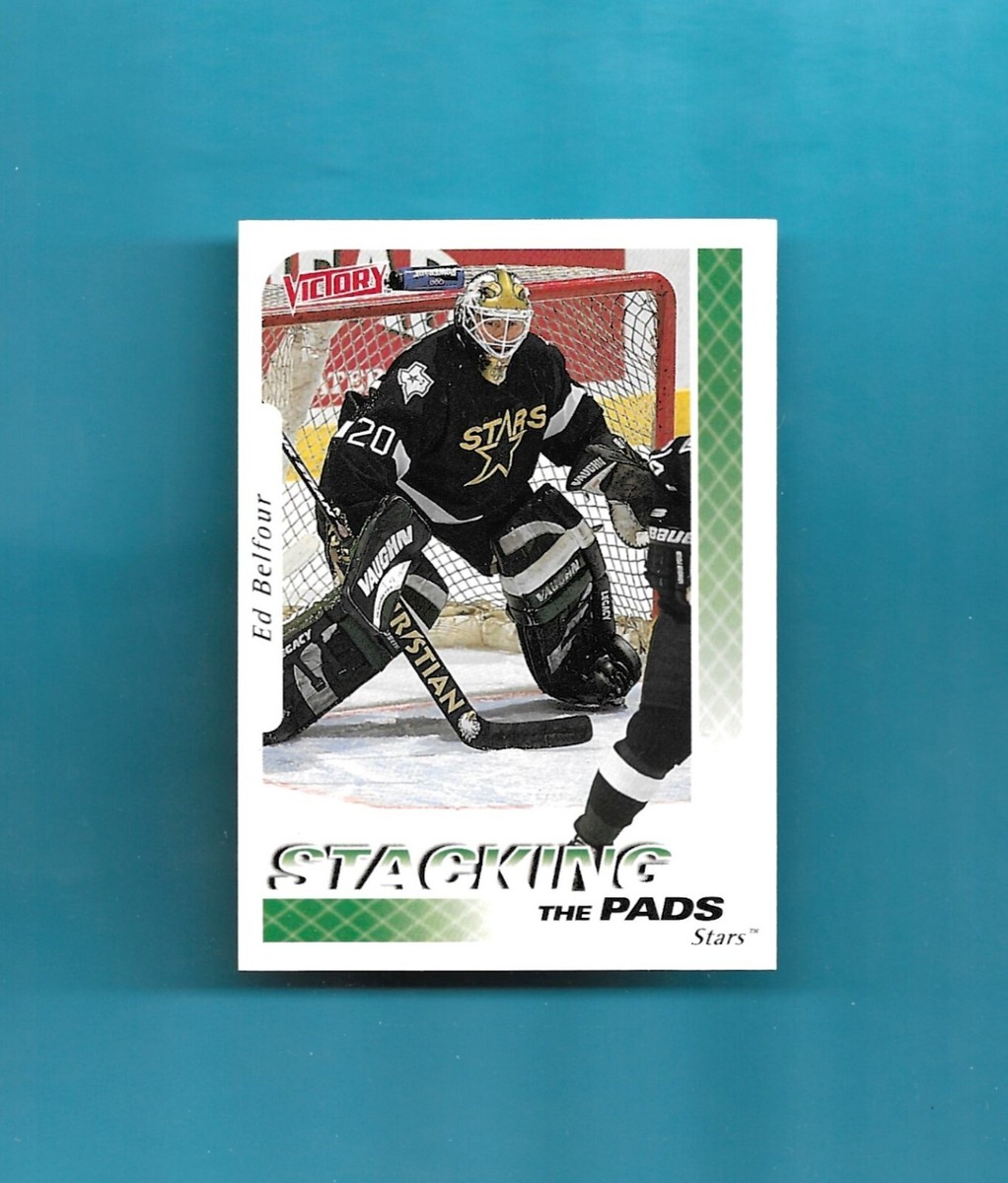 1999-00 Upper Deck Victory STACKING THE PADS # 377 ED BELFOUR