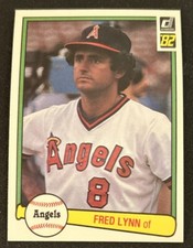 1982 Donruss Fred Lynn Baseball Card #367 Angels OF VG O/C
