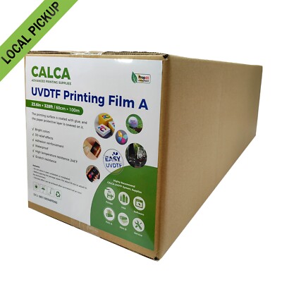 Local pickup 23.6 x 328ft UV DTF Crystal Label Sticker Printing Film A Roll