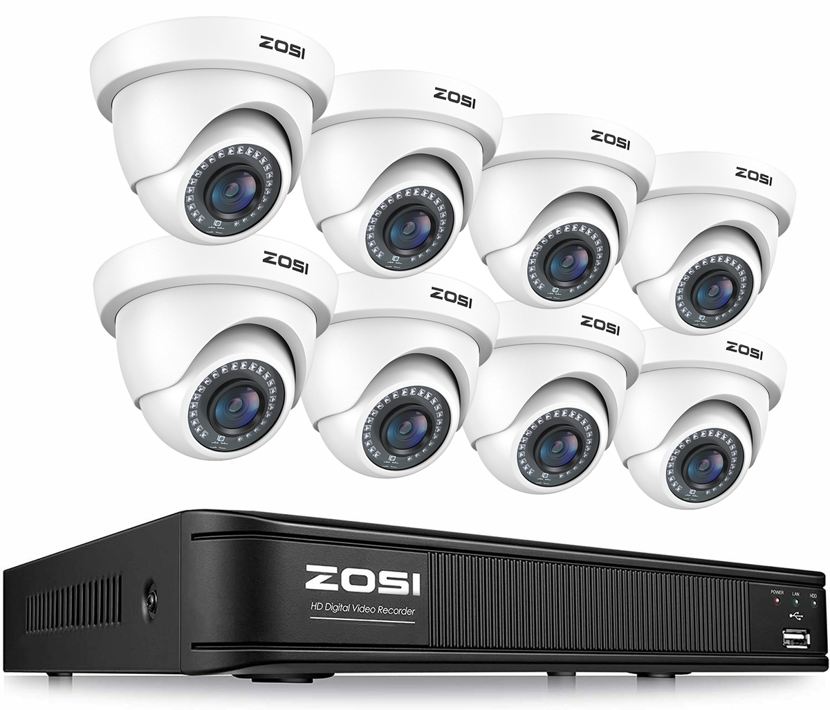 ZOSI CCTV Cameras Full 1080P HD 8CH DVR Recorder Home