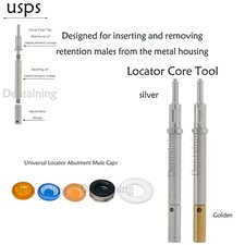 US Dental Universal Retention Cap with Locator Insertion Extraction Implant Tool